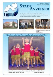 Leunaer Stadtanzeiger - Ausgabe 04/13 - Stadt Leuna