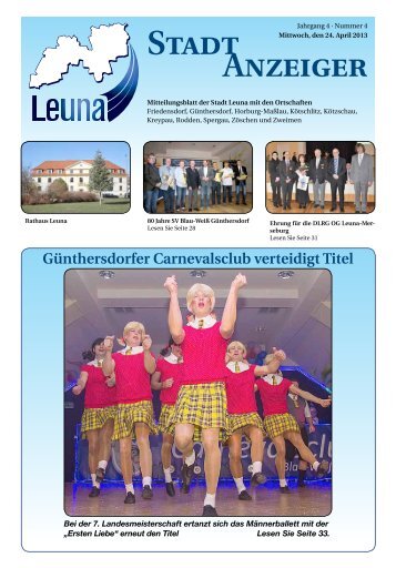 Leunaer Stadtanzeiger - Ausgabe 04/13 - Stadt Leuna
