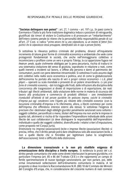 Societas delinquere non potest