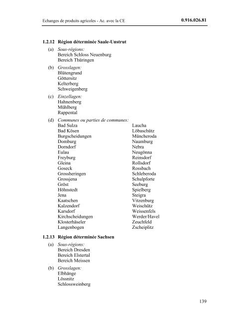 Accord entre la Confédération suisse et la Communauté ... - LexFind