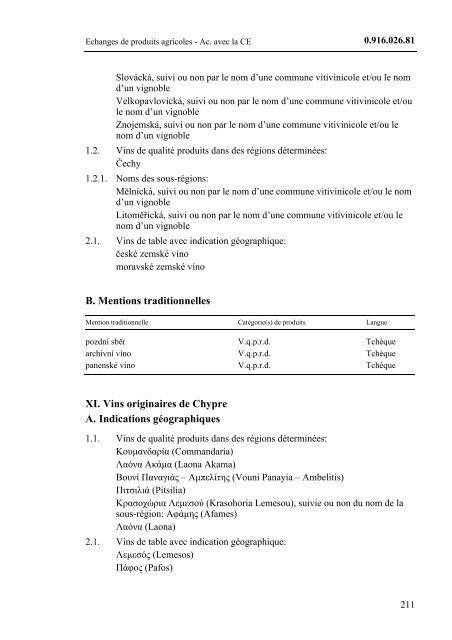 Accord entre la Confédération suisse et la Communauté ... - LexFind