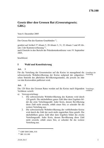 Erlass (PDF) - Kanton Graubünden