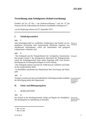 Erlass (PDF) - Kanton Graubünden