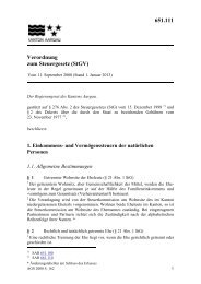 Verordnung zum Steuergesetz (StGV) - SAR - Kanton Aargau