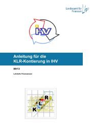 PDF: KLR-Kontierung in IHV - Landesamt für Finanzen - Bayern