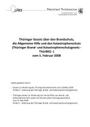 Thüringer Brand- und Katastrophenschutzgesetz - LFKS