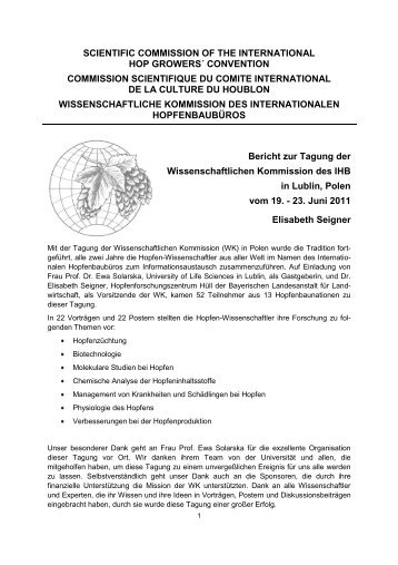 Kompletter Bericht 405 KB - Bayerische Landesanstalt für ...