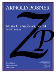 Rosner - Missa Greensleeves, op. 34