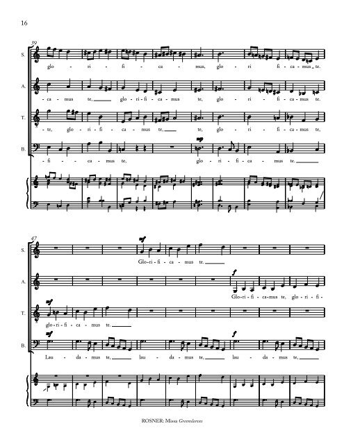 Rosner - Missa Greensleeves, op. 34