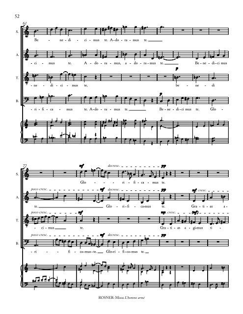 Rosner - Missa L’homme armé, op. 50