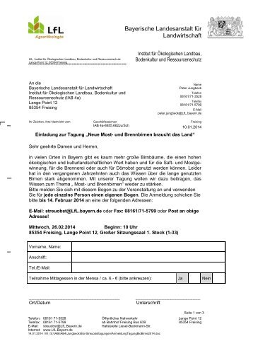 Anmeldung mit Anfahrtskizze- pdf-Datei 269 KB - Bayerische ...