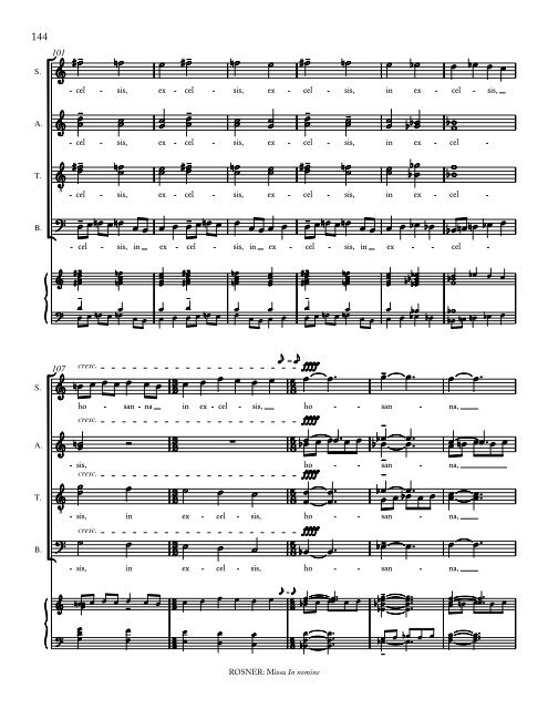 Rosner - Missa In nomine, op. 62