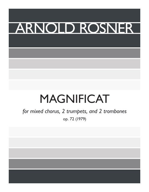 Rosner - Magnificat, op. 72