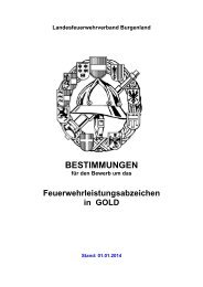 BESTIMMUNGEN - Landesfeuerwehrverband Burgenland