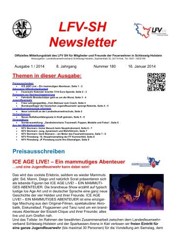 LFV-SH Newsletter - Landesfeuerwehrverband Schleswig-Holstein