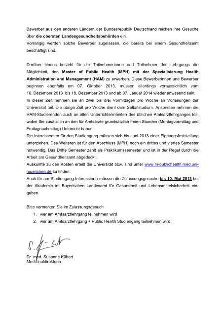 Lehrgangsbekanntgabe - Bayerisches Landesamt für Gesundheit ...