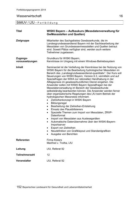 Wasserwirtschaft - Bayerisches Landesamt fÃ¼r Gesundheit und ...