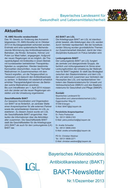 Aktuelles - Bayerisches Landesamt für Gesundheit und ...