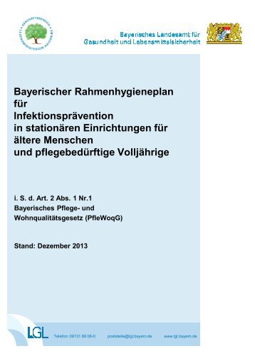 Rahmenhygieneplan für Infektionsprävention in Heimen und ...