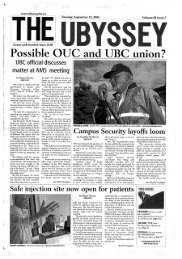 Possible OUC and UBC union? - UBC Library - University of British ...