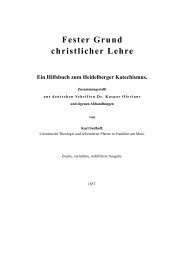 Fester Grund christlicher Lehre. Ein Hilfsbuch zum ... - Licht und Recht