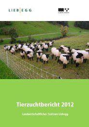 Tierzuchtbericht 2012 - Liebegg
