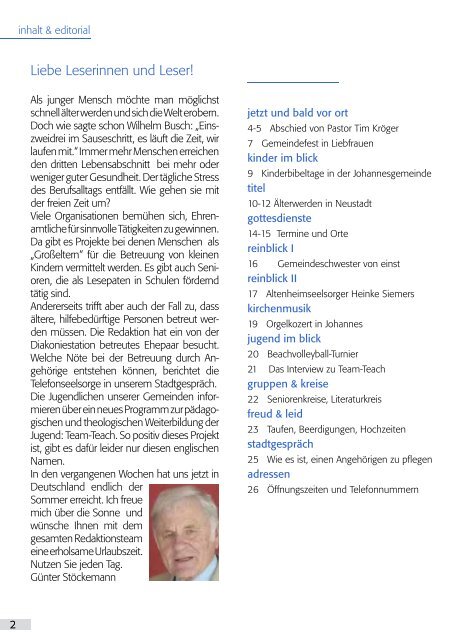 Gemeindebrief als PDF - Evangelisch-lutherische Kirche in Neustadt