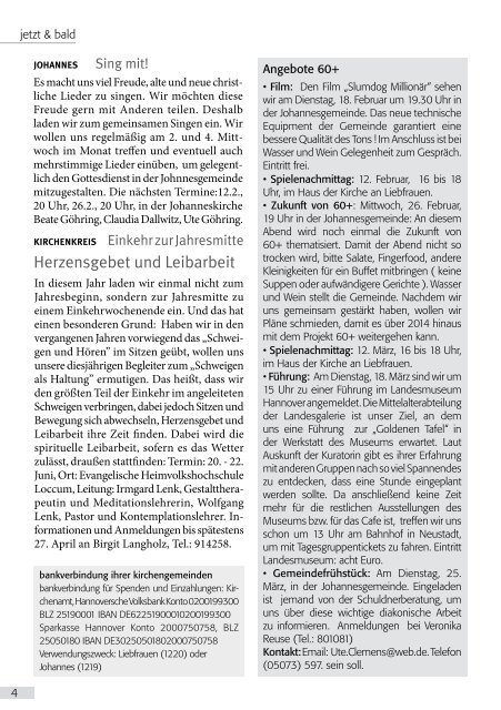 Gemeindebrief als PDF - Evangelisch-lutherische Kirche in Neustadt