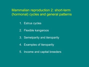 Lecture 8 - Reproduction 2