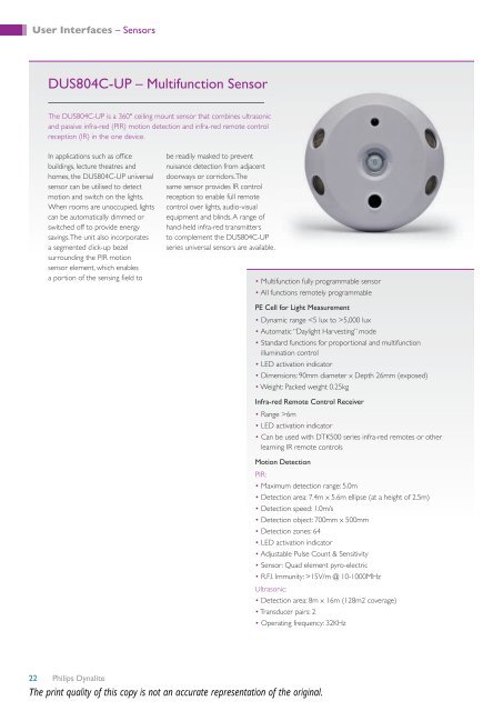 Networked Controls Product Catalogue - Philips