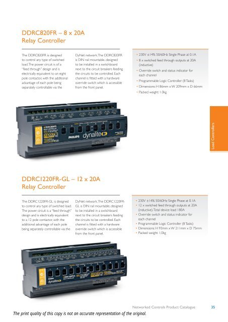 Networked Controls Product Catalogue - Philips