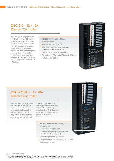 Networked Controls Product Catalogue - Philips