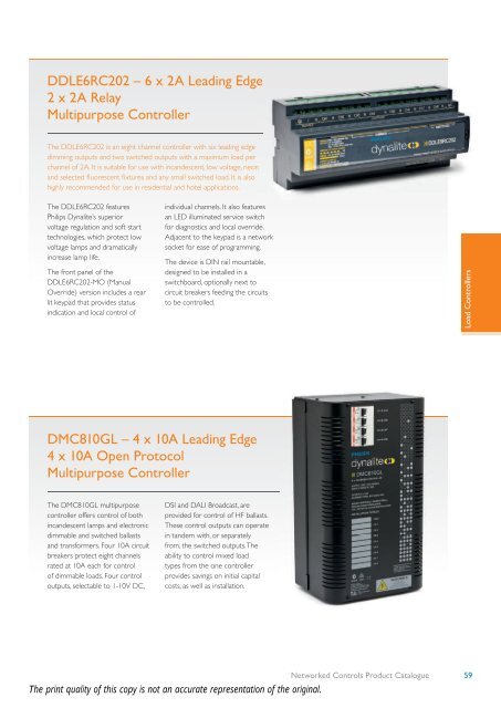 Networked Controls Product Catalogue - Philips
