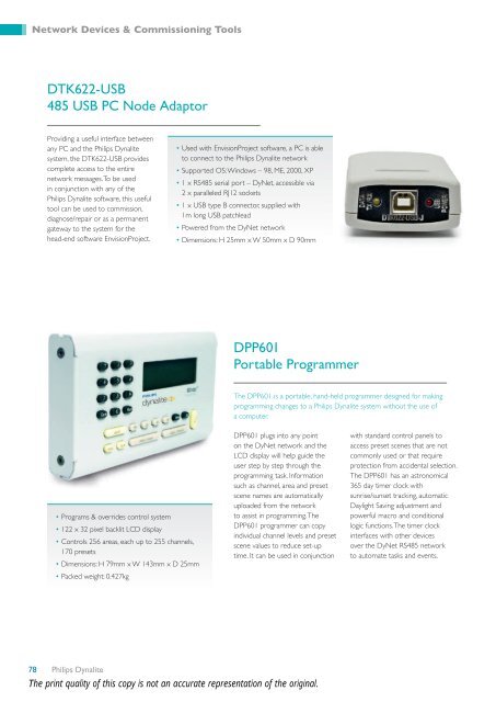 Networked Controls Product Catalogue - Philips