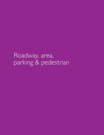 Roadway, area, parking & pedestrian - Lightolier
