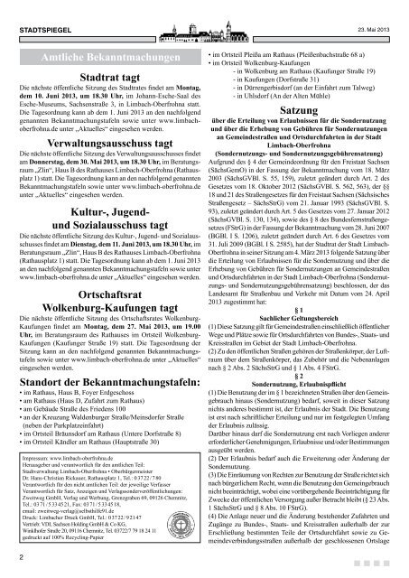 Stadtspiegel 11-13.pdf - Stadt Limbach-Oberfrohna