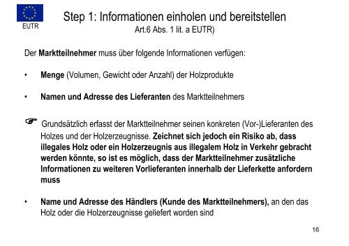 Auswirkungen der EUTR auf Schweizer Exporte von Holz ... - Lignum