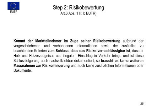 Auswirkungen der EUTR auf Schweizer Exporte von Holz ... - Lignum