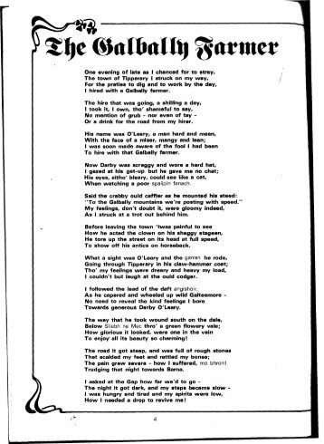 The Galbally farmer [poem] by Darby Ryan - Limerick City Council