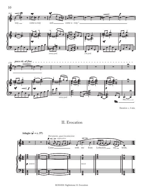Rosner - Nightstone, op. 73