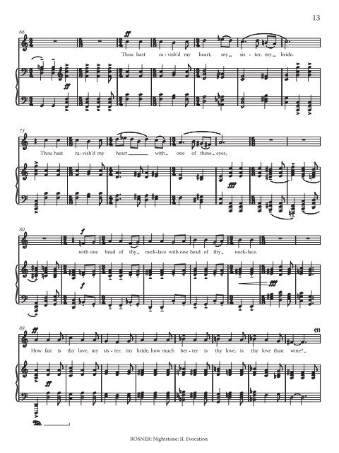 Rosner - Nightstone, op. 73