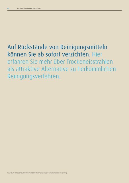 Die coolste Reinigungsmethode aller Zeiten - Linde Gas