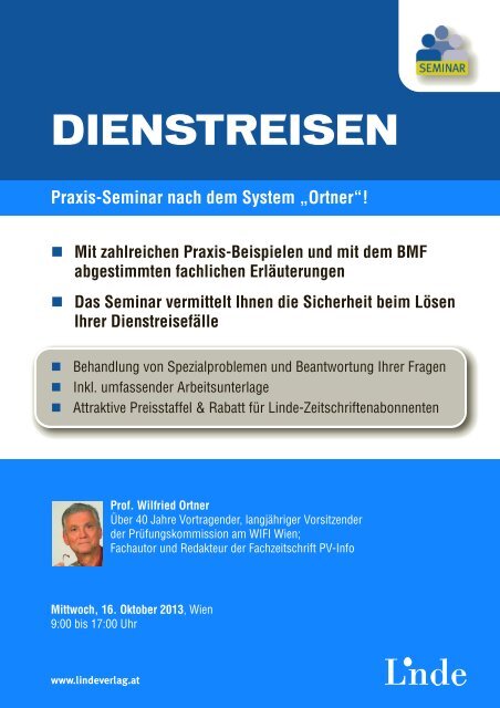 Dienstreise - Linde Verlag