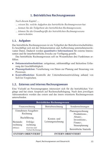 1. Betriebliches Rechnungswesen - Linde Verlag