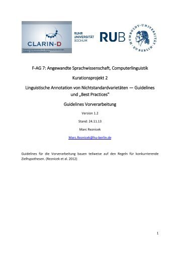 F-AG 7 - Institut für deutsche Sprache und Linguistik - Hu-berlin.de