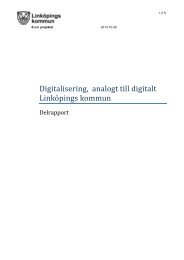 Digitalisering - Delrapport (PDF, 603 kB) - Linköpings kommun