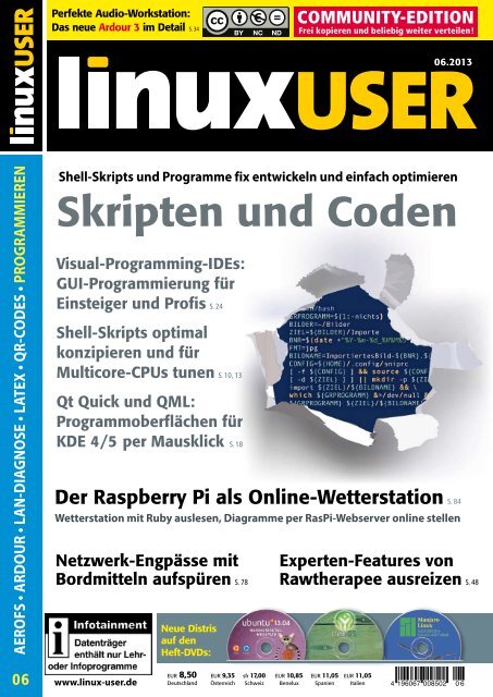 Ausgabe 06/2013 jetzt herunterladen - Linux User