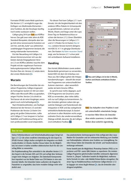 Ausgabe 10/2013 jetzt herunterladen - Linux User