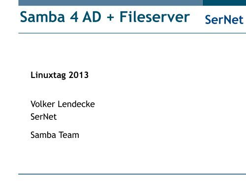 sernet samba4