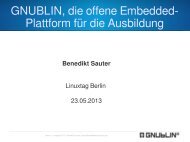 Benedikt Sauter - LinuxTag